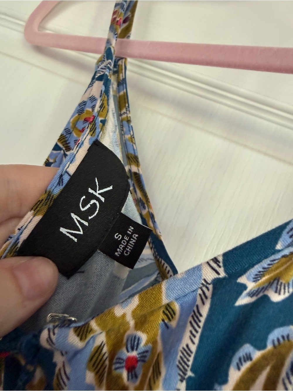 MSK Blue Paisley Asymmetrical Jumpduit - Picture 5 of 5